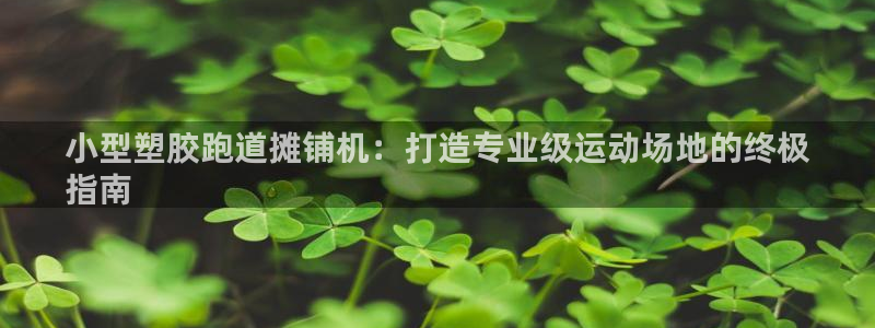 尊龙人生就是博AG旗舰厅：小型塑胶跑道摊铺机：打造专