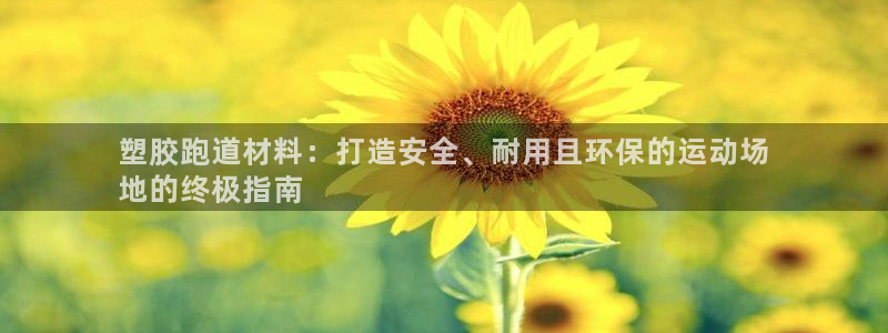 尊龙凯时 人生就是搏!：塑胶跑道材料：打造安全、耐用且环保的运动场
地的终极指南